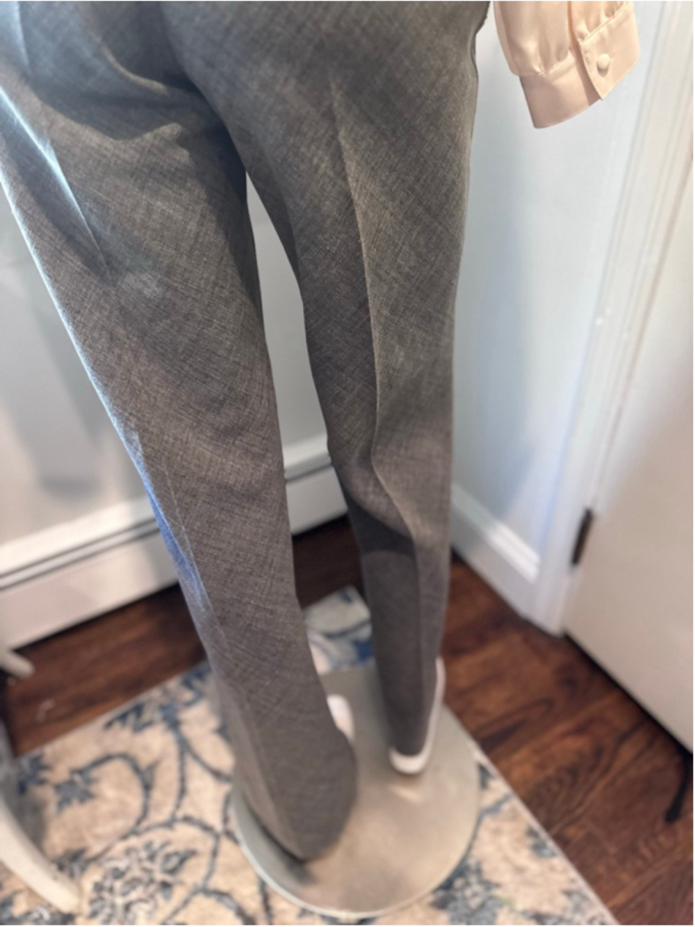 Zara Basic | Gray Tailored Trousers Front Seam Size 6 - Picture 9 of 15